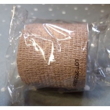 Cohäsive (selbsthaftende) Bandage - 5,0 cm - haut/braun